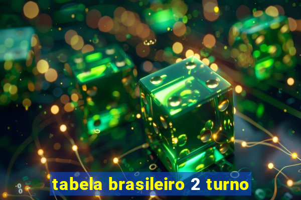 tabela brasileiro 2 turno